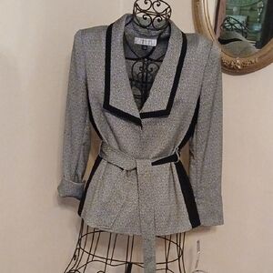 Nwt TAHARI BLK TIE BLAZER SZ 10